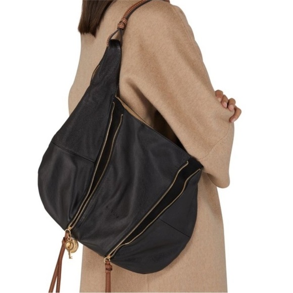 See By Chloe Handbags - See By Chloe Black Leather Indra Shoulder Hobo Bag FW2022 EUC